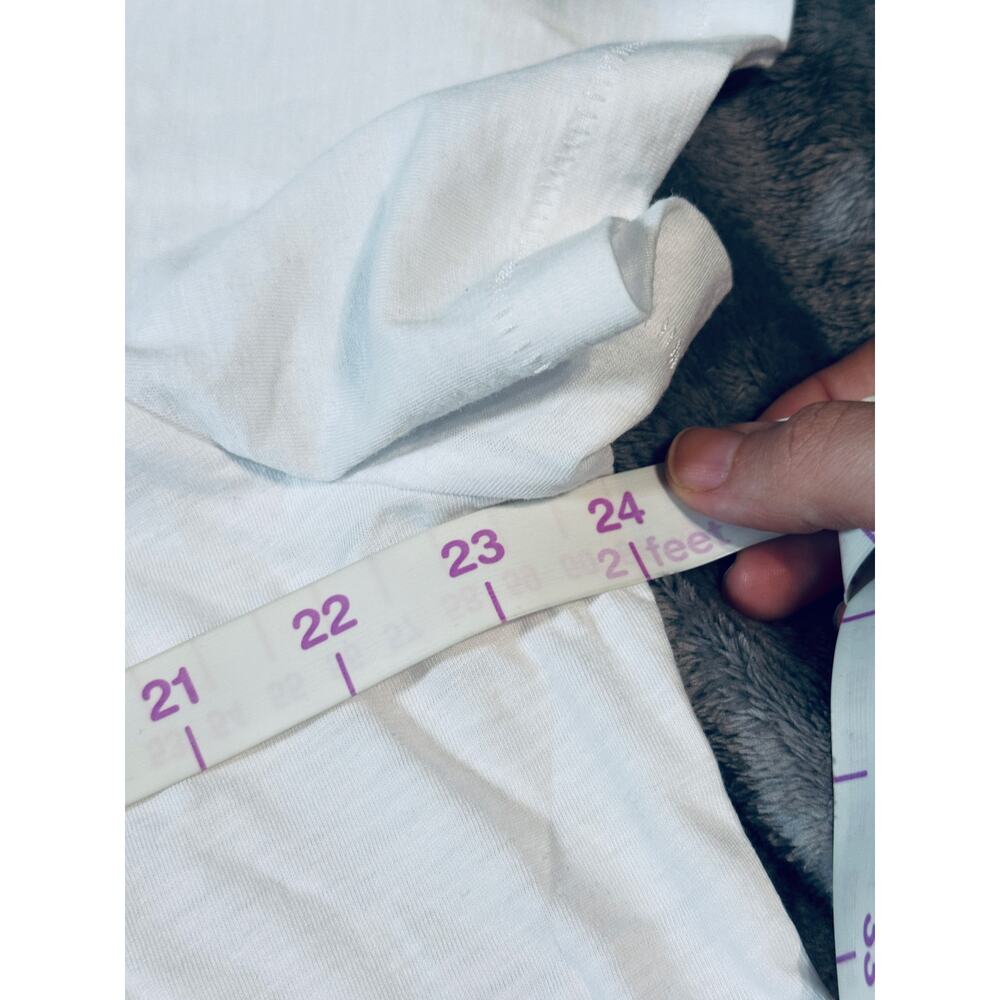 NWT Madewell White Women Slub Boxy-Crop Bella Tee Pima Cotton Causal - Picture 7 of 11